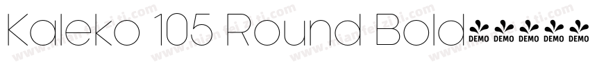 Kaleko 105 Round Bold字体转换